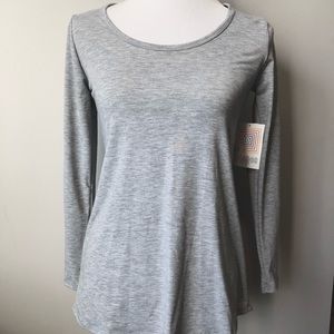 New:Lularoe Long Sleeve Gray top